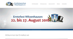 Desktop Screenshot of erntefest.net