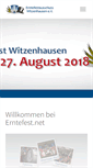 Mobile Screenshot of erntefest.net